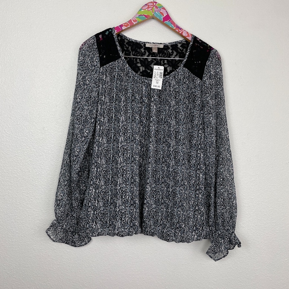 NWT Roz & Ali blouse size M // 05